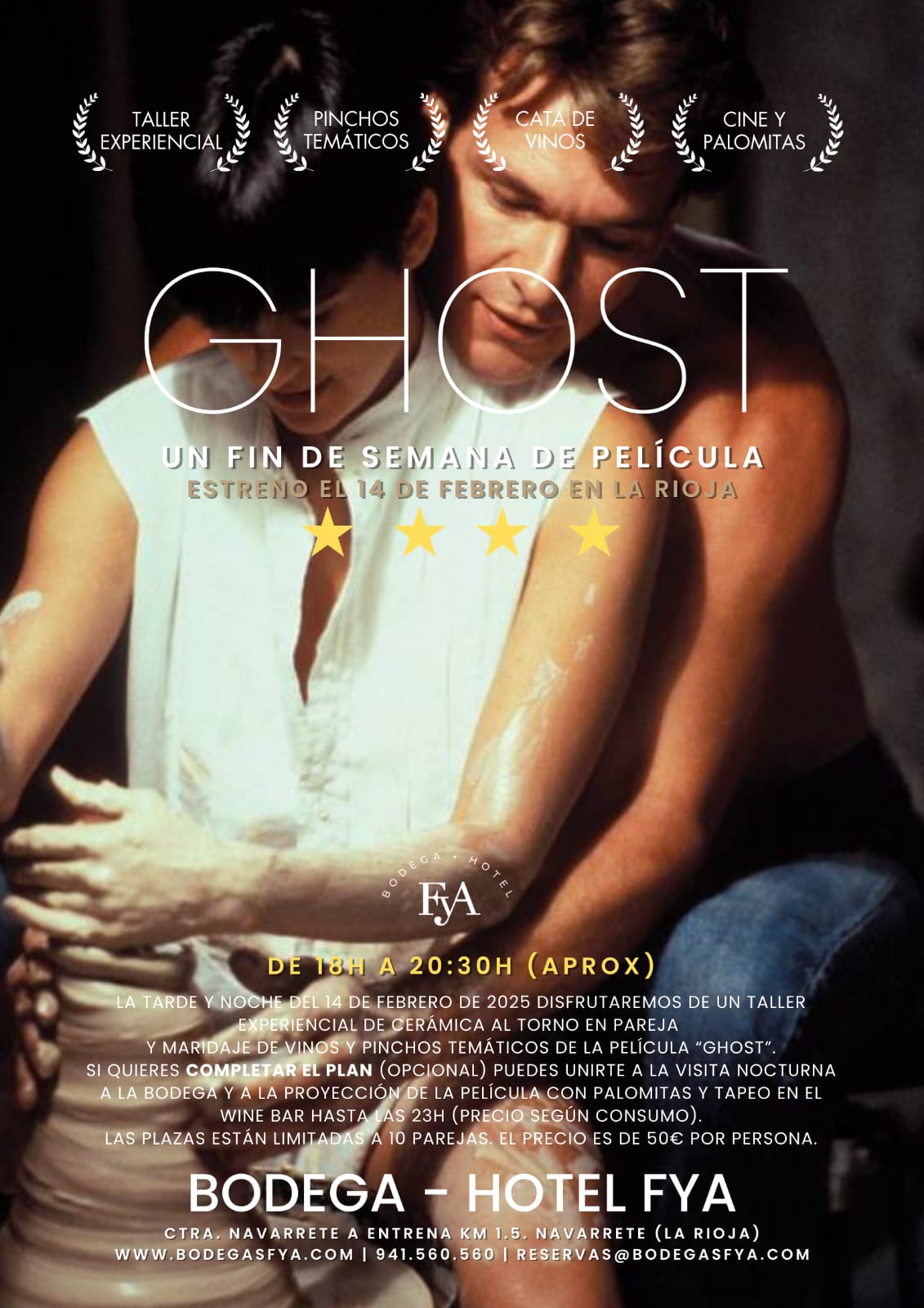 Ghost": Un fin de semana de película en La Rioja. Bodegas FyA Navarrete.